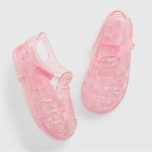 GAP Girls Jelly Sandals Pink Flowers Size 13